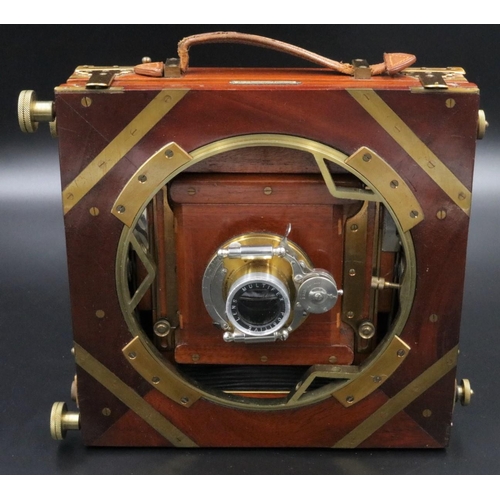 21 - A very good quality original National Half Plate Camera manufactured by W Butcher & Sons from 1902 -... 