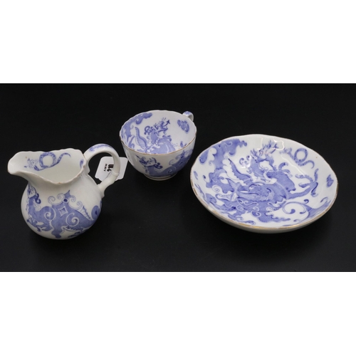 210 - Royal Worcester Blue Dragon Part Tea Set 20 pieces