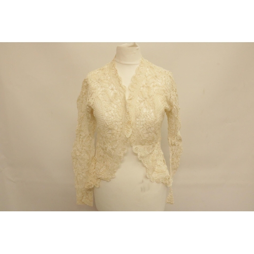 214 - Late 18th Century Ladies Lace Jacket in Lovely Condition and in its original needlework case.