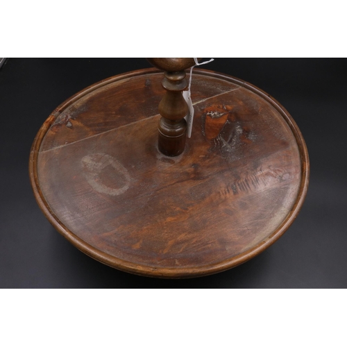 219 - Victorian Oak Cake Stand (Lazy Susan style)