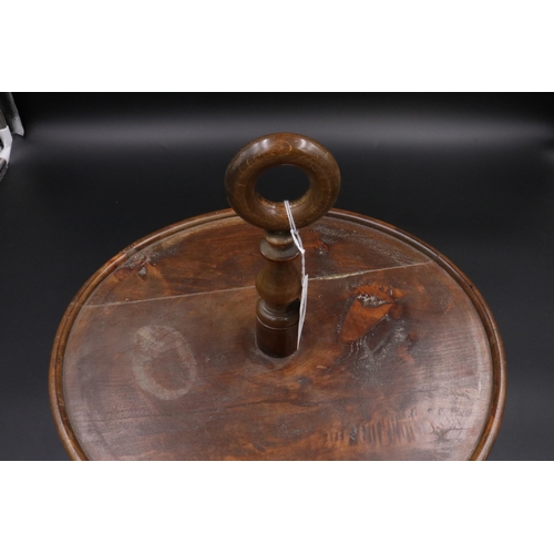 219 - Victorian Oak Cake Stand (Lazy Susan style)