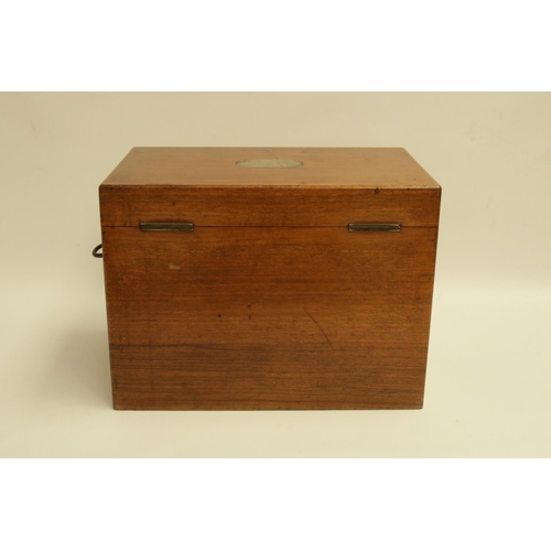 220 - Very large C1900 Rifle Brigade Tea Caddy in excellent condition with original lock & key. 16 inches ... 