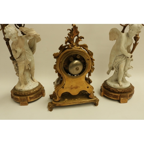 221 - French Ormolu Mantle Clock by Le Roy, Paris. A fine and impressive example. Impressed mark on back o... 