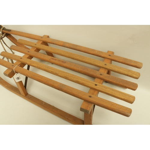 232 - Erbacher Davoser 1960s Wooden Sledge