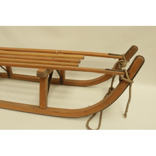 232 - Erbacher Davoser 1960s Wooden Sledge