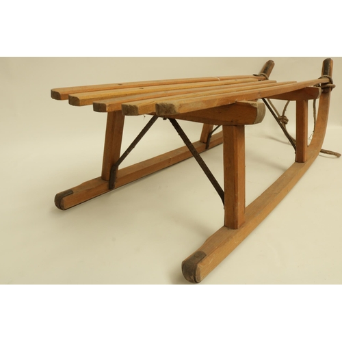 232 - Erbacher Davoser 1960s Wooden Sledge