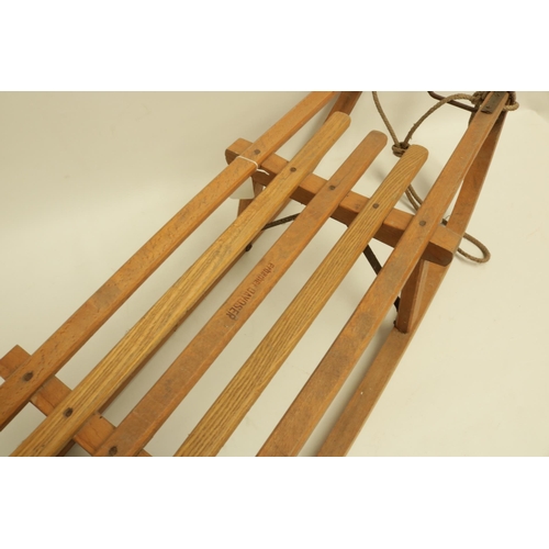 232 - Erbacher Davoser 1960s Wooden Sledge