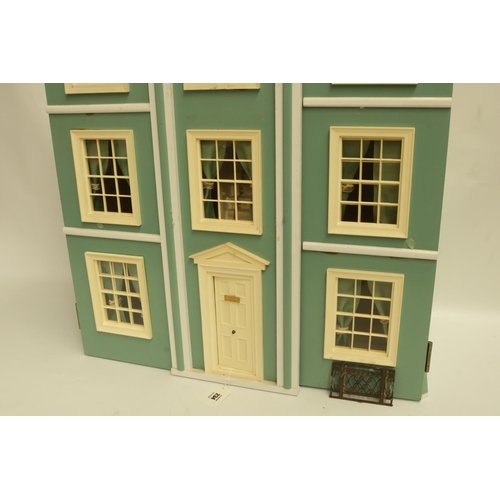 234 - Vintage Georgian Style Dolls Town House with attachable conservatory.