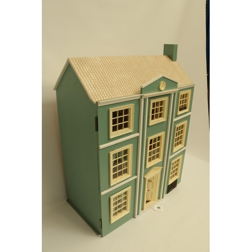 234 - Vintage Georgian Style Dolls Town House with attachable conservatory.