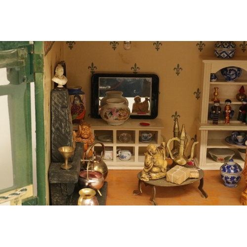 237 - Handmade Dolls House Shop Complete with Collectables