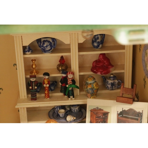 237 - Handmade Dolls House Shop Complete with Collectables