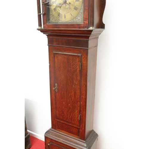 255 - Early 19th Century Mahogany Longcase clock by Thomas and William Stripling of Lichfield, the hood.