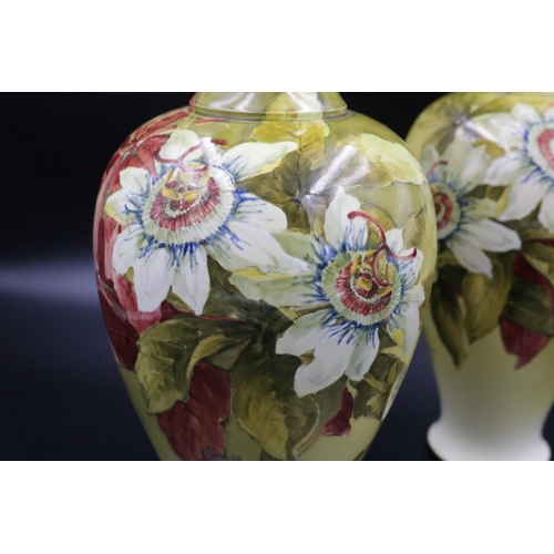 268 - A beautiful pair of Royal Doulton vases in excellent condition as photographed.