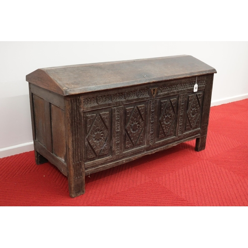 286 - 18th Century Rustic Oak Coffer