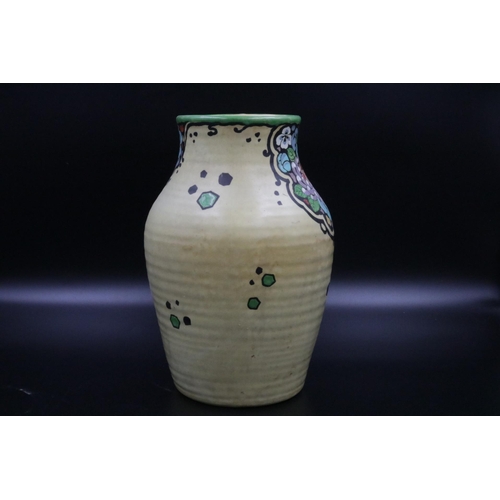 29 - Large Royal Staffordshire Burlsem Jug / Vase painted with Enamel decoration.