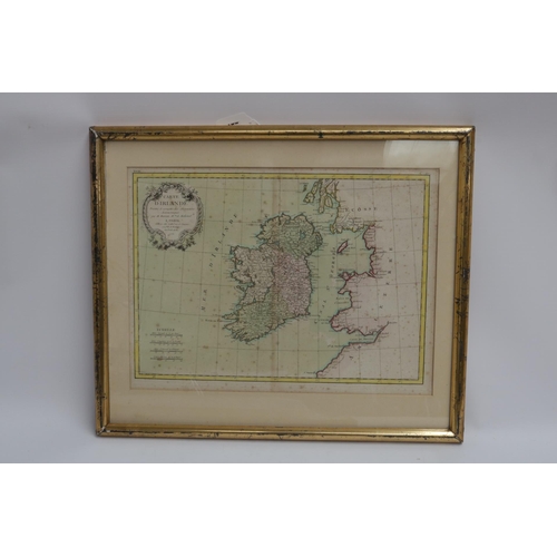 296 - Three Framed Maps - various dates, some spotting.