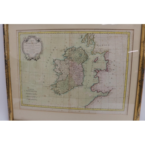 296 - Three Framed Maps - various dates, some spotting.