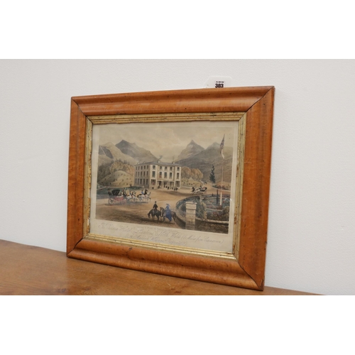 303 - Framed Print of the Victoria Hotel, Llanberis, Wales.