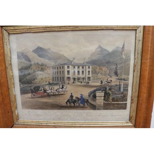 303 - Framed Print of the Victoria Hotel, Llanberis, Wales.