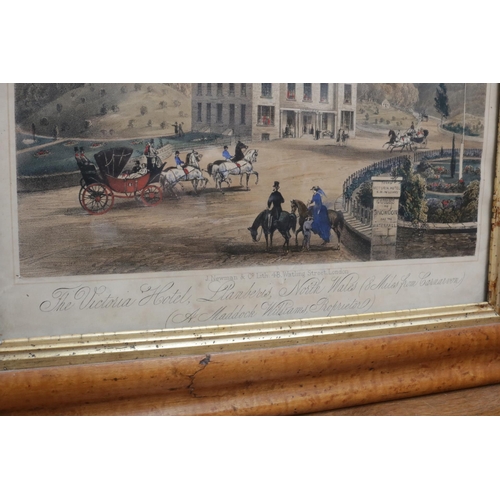 303 - Framed Print of the Victoria Hotel, Llanberis, Wales.