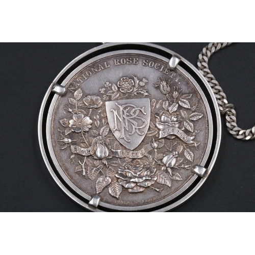 306 - Awarded to J.A. Bartlett in 1904, an antique sterling silver medal from the 