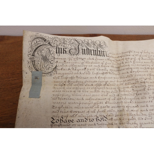 310 - 17th Century Vintage Deeds with Wax Seals