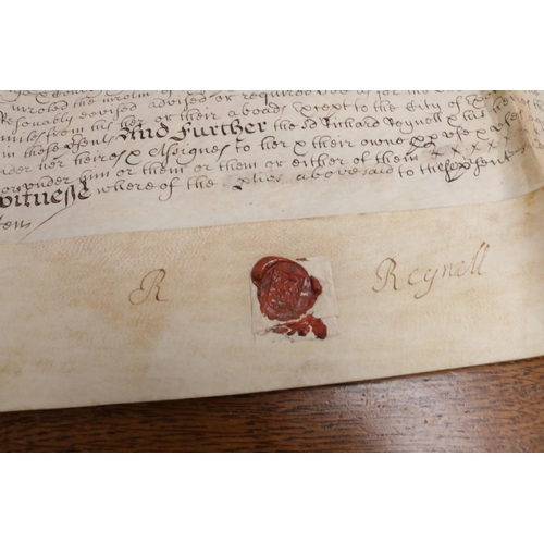 310 - 17th Century Vintage Deeds with Wax Seals