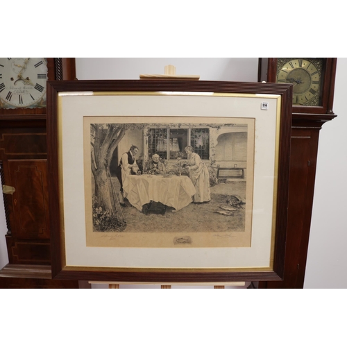 314 - Etching Signed Walter Denby Sadler and James Dobie