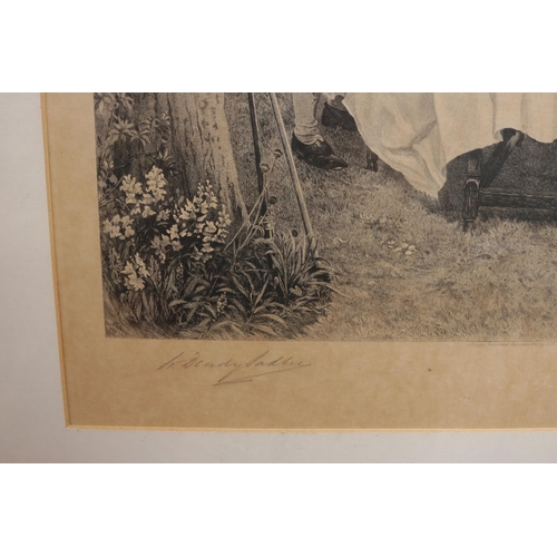 314 - Etching Signed Walter Denby Sadler and James Dobie