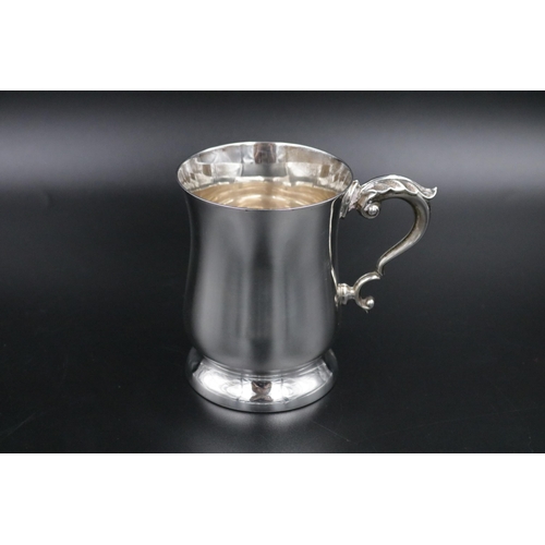 316 - A Silver tankard weighing 180 grams.