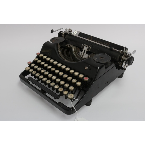 33 - A World War Two Werk-Somerda-Eriurt (Rheinmetall) German typewriter - the name is partially rubbed o... 