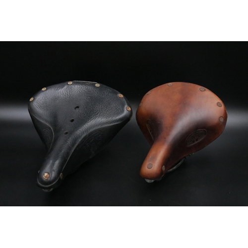 333 - Original Brooks Leather Bicycle Saddles x2