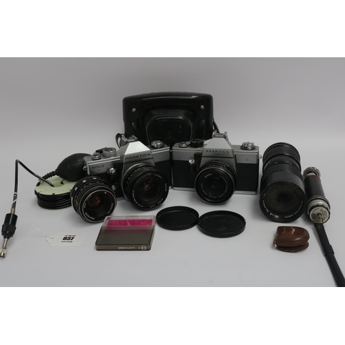 37 - An assortment of Cameras & Equipment