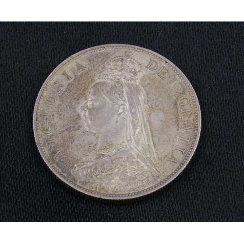 48 - Victoria 1887 Double Florin Coin