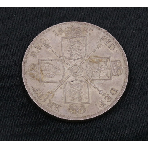 48 - Victoria 1887 Double Florin Coin