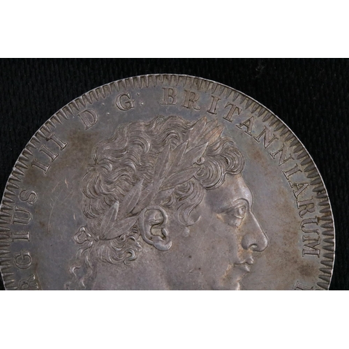 49 - George III silver Crown 1818 Coin