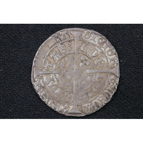 54 - Henry VI Groat & Halfgroat both annulet issue. (London & Calaise)