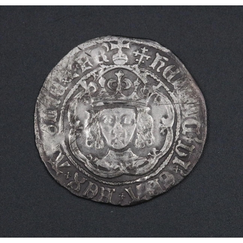 55 - Henry VII Groat M.M Cross Crosset