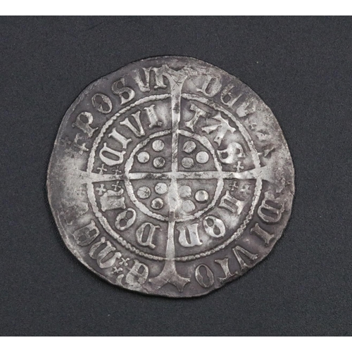 55 - Henry VII Groat M.M Cross Crosset