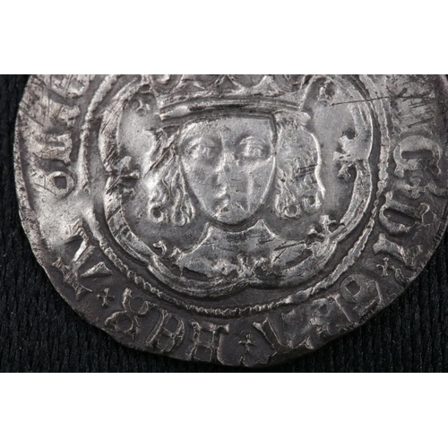 55 - Henry VII Groat M.M Cross Crosset