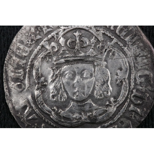 55 - Henry VII Groat M.M Cross Crosset