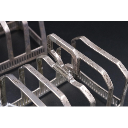 6 - A Pair of Silver Mappin & Webb Toast Racks dated 1922