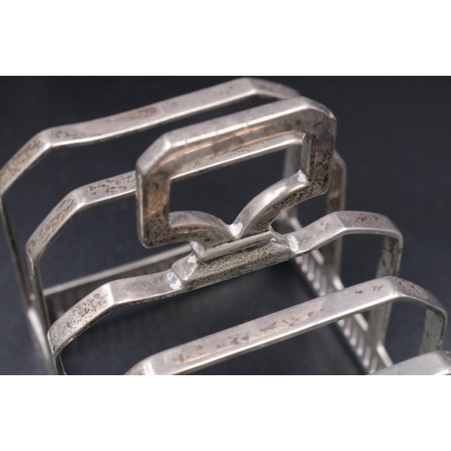 6 - A Pair of Silver Mappin & Webb Toast Racks dated 1922