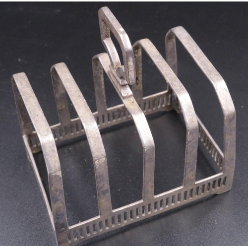 6 - A Pair of Silver Mappin & Webb Toast Racks dated 1922