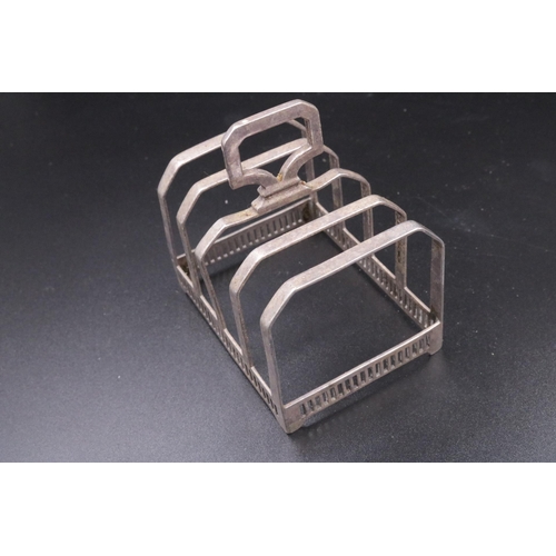 6 - A Pair of Silver Mappin & Webb Toast Racks dated 1922