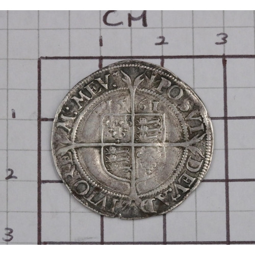 60 - Elizabeth 1 Sixpence 1561