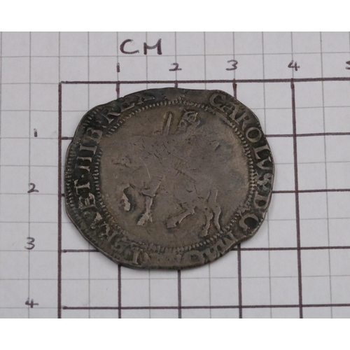 63 - Charles I Halfcrown MM (sun)