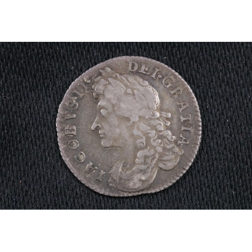 69 - James II Sixpence 1687