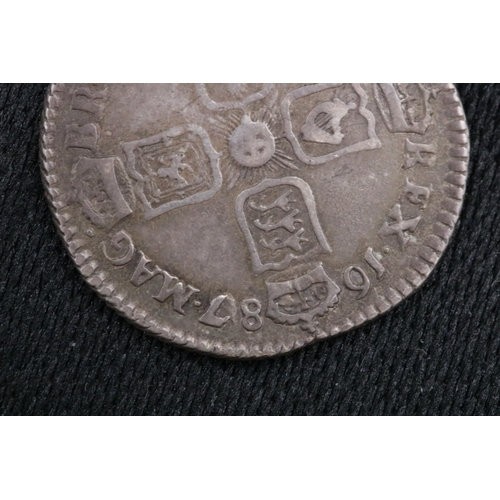 69 - James II Sixpence 1687