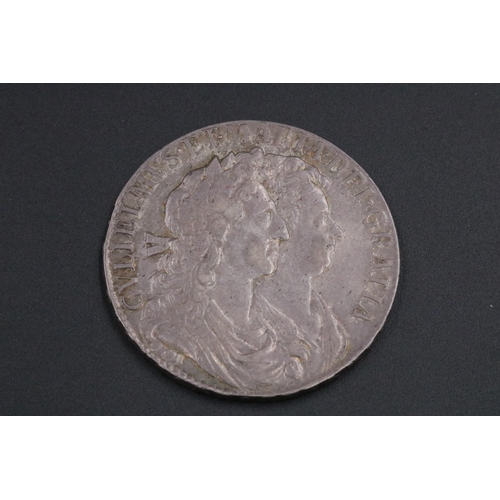 71 - William & Mary Half Crown 1689